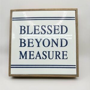 Sign Blessed Beyond Measure -Hobby Lobby